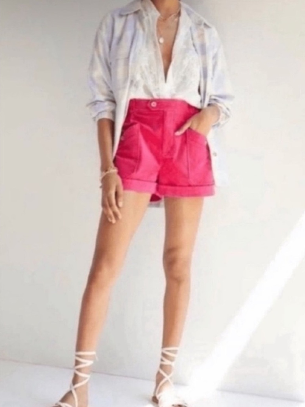 Anthropologie Maeve High Waisted Corduroy Shorts